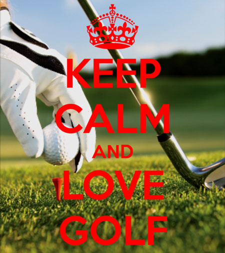 keep calm and love golf
